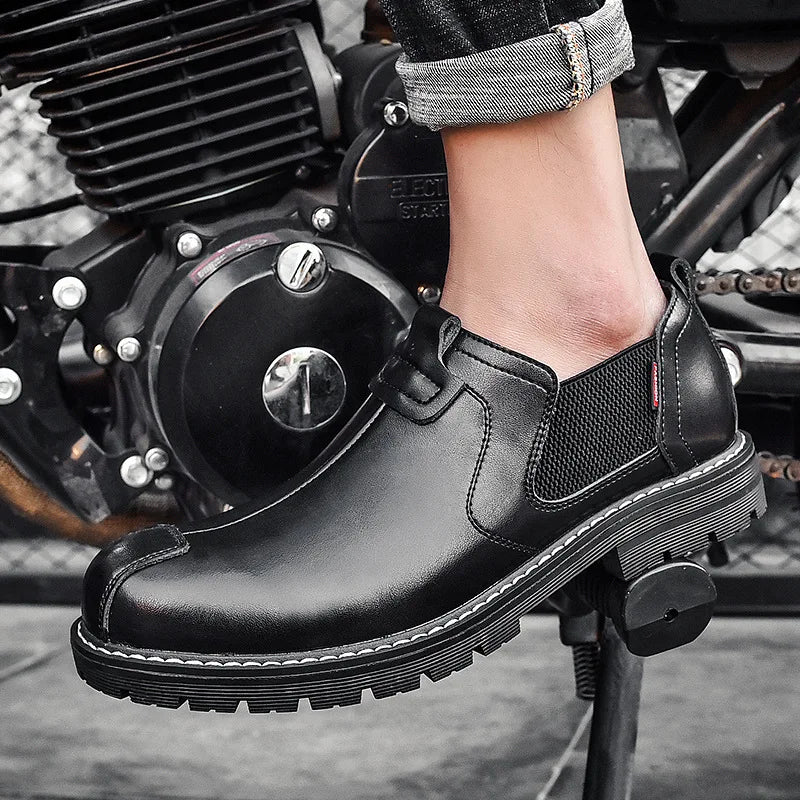 Mocasines de cuero genuino