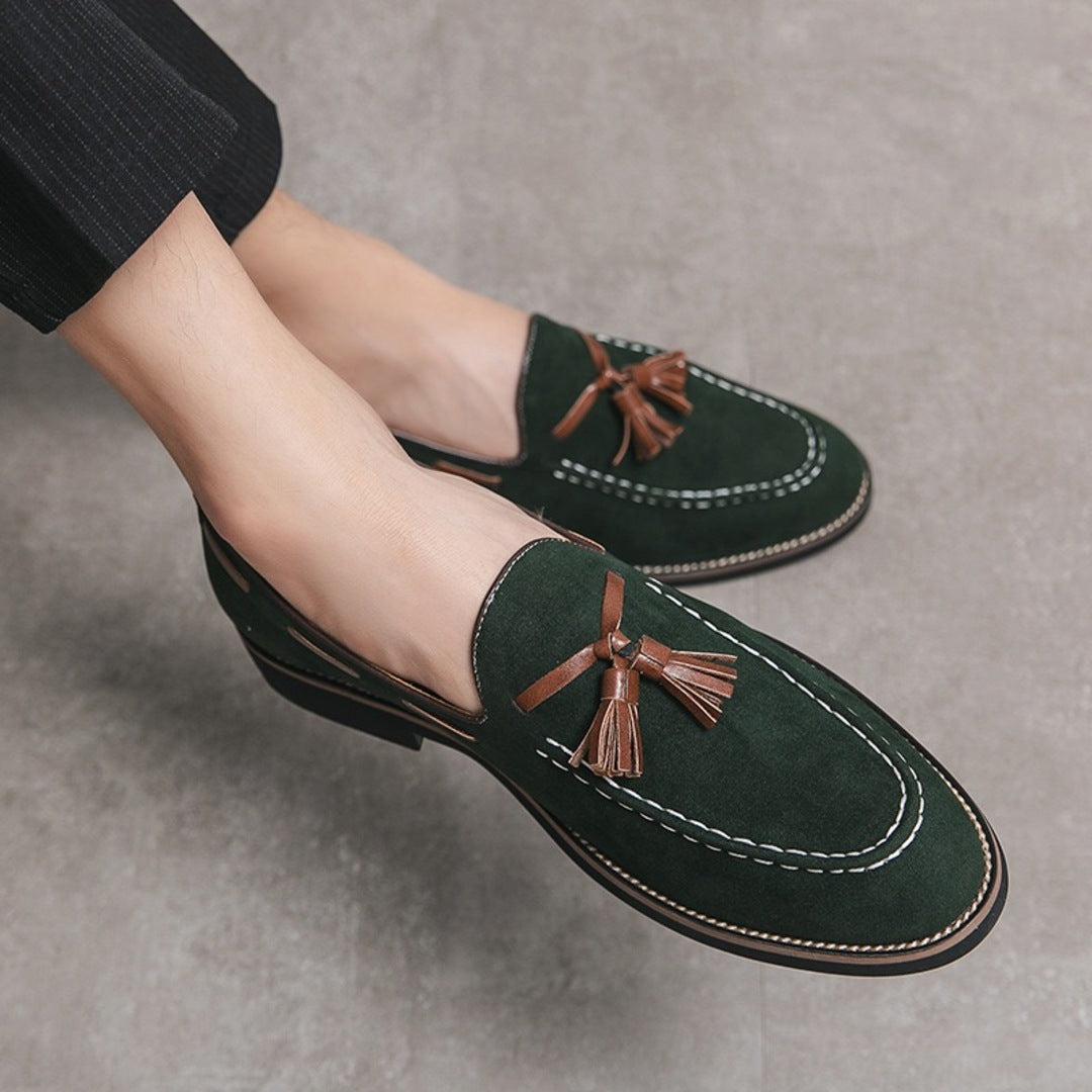 Velour Crest-loafers