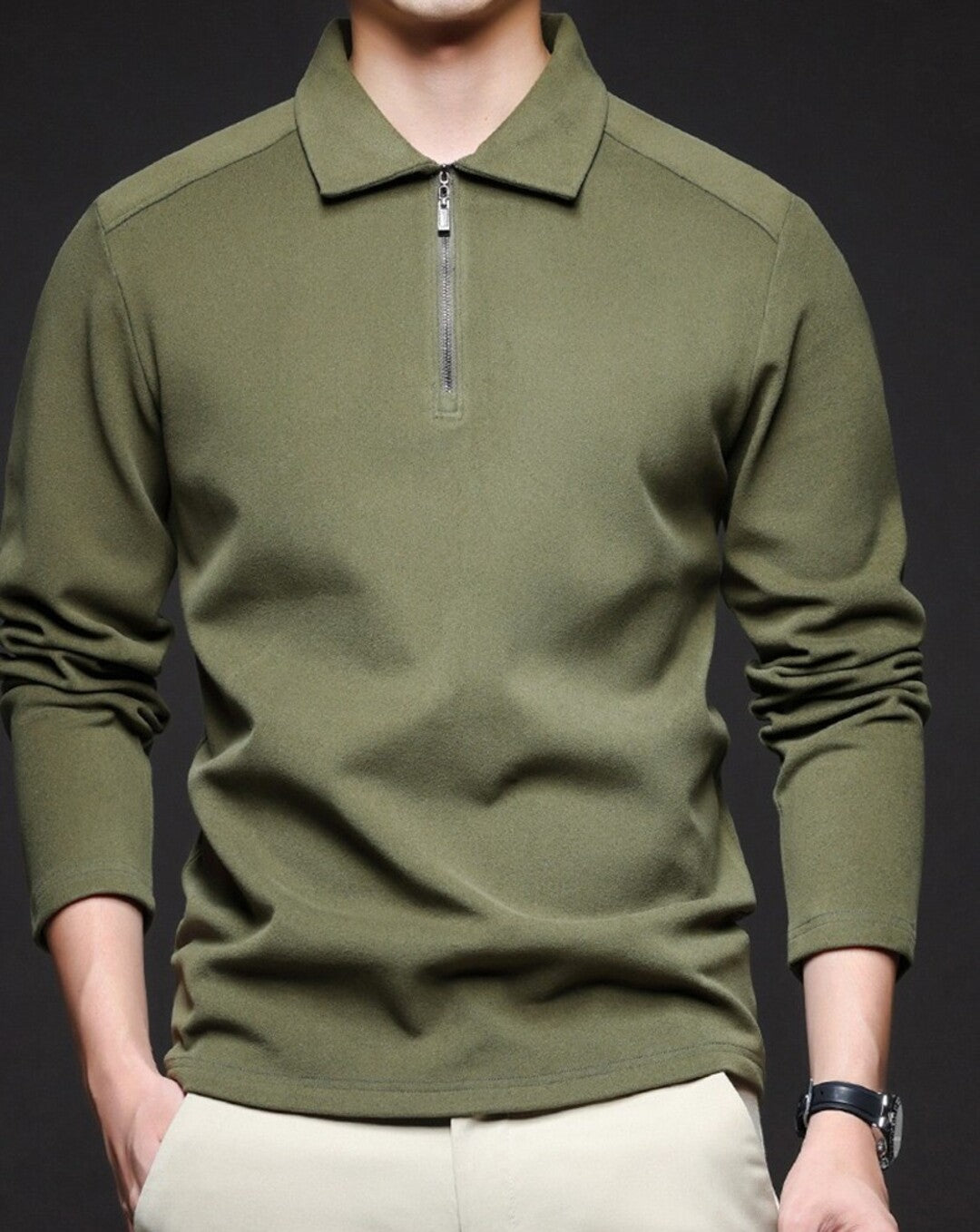 Polo zippé Alden