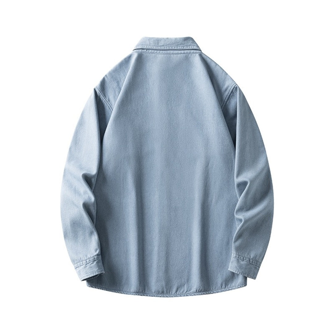 Varm denimskjorte