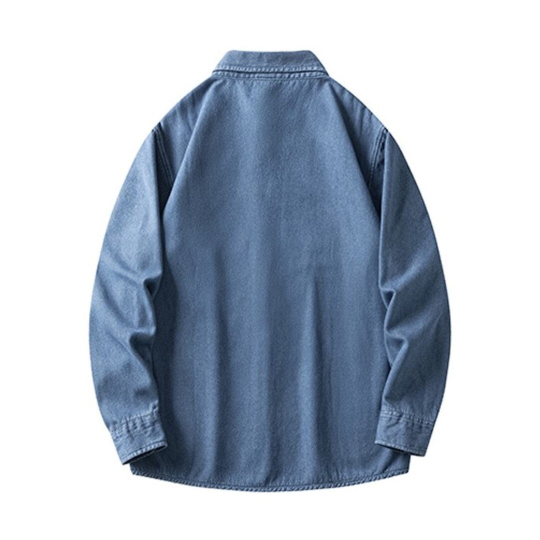 Varm denimskjorte
