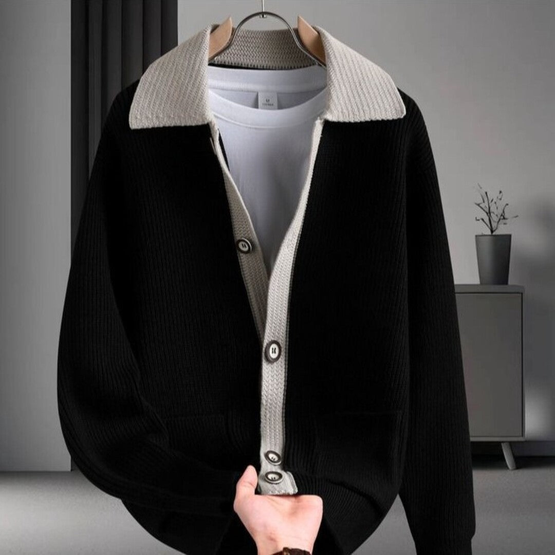 Strikket cardigan med knapper
