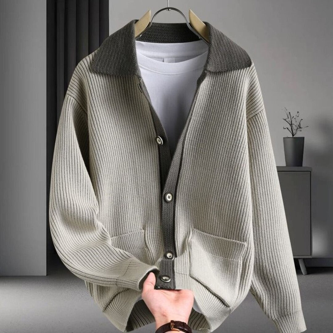 Strikket cardigan med knapper