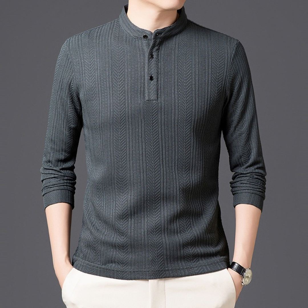 Geripptes Strickshirt