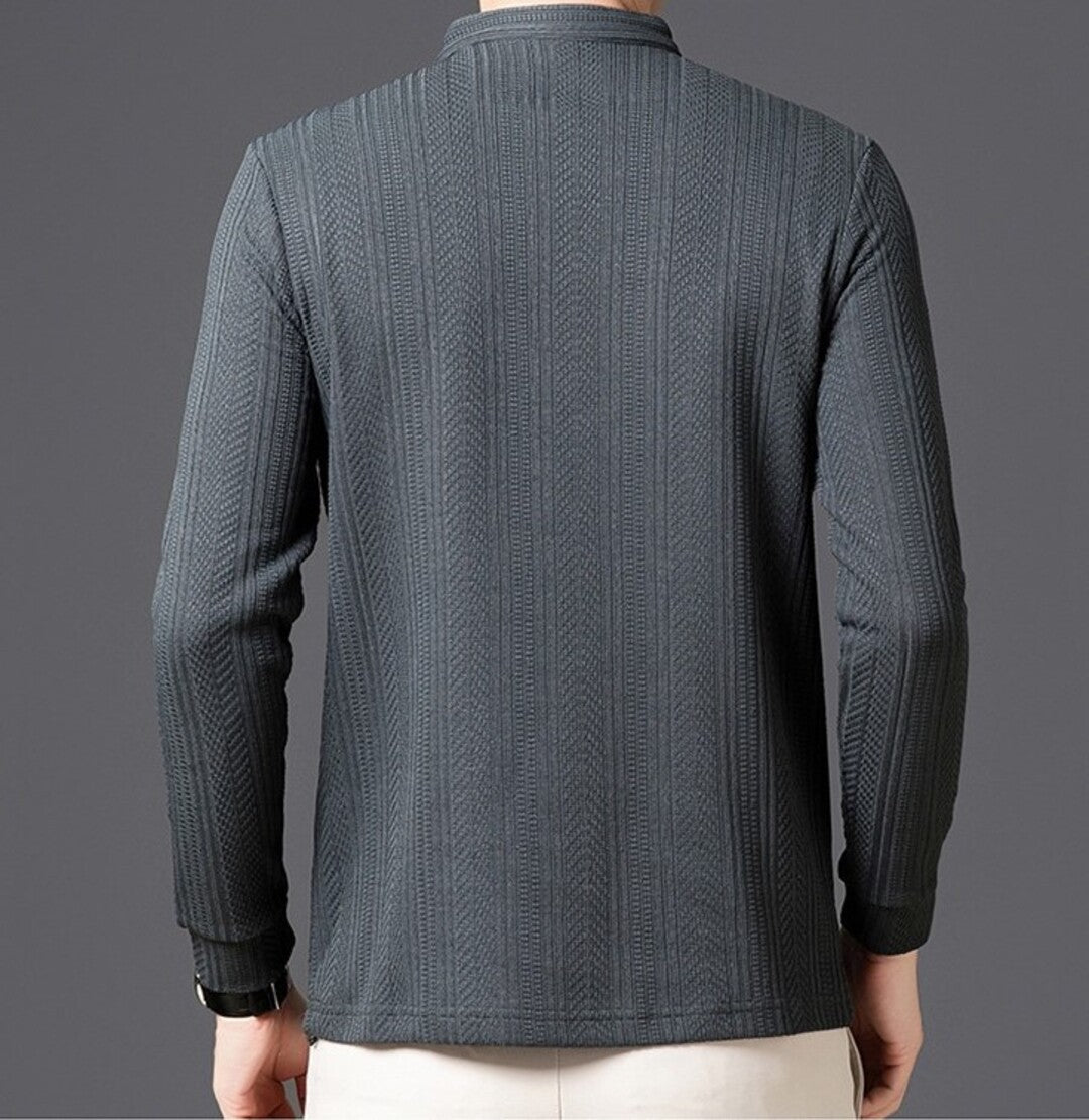 Geripptes Strickshirt