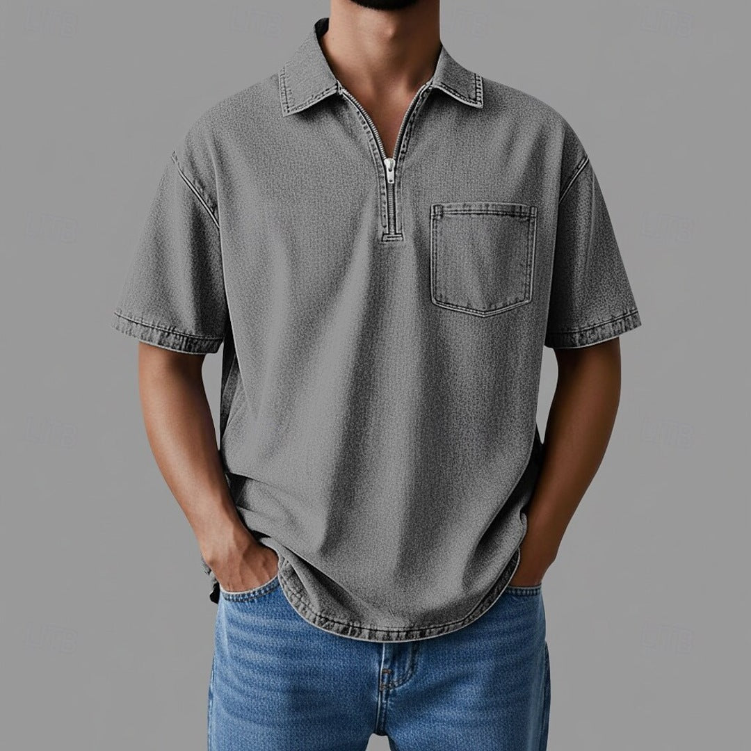 DenimCore Zip-Hemd