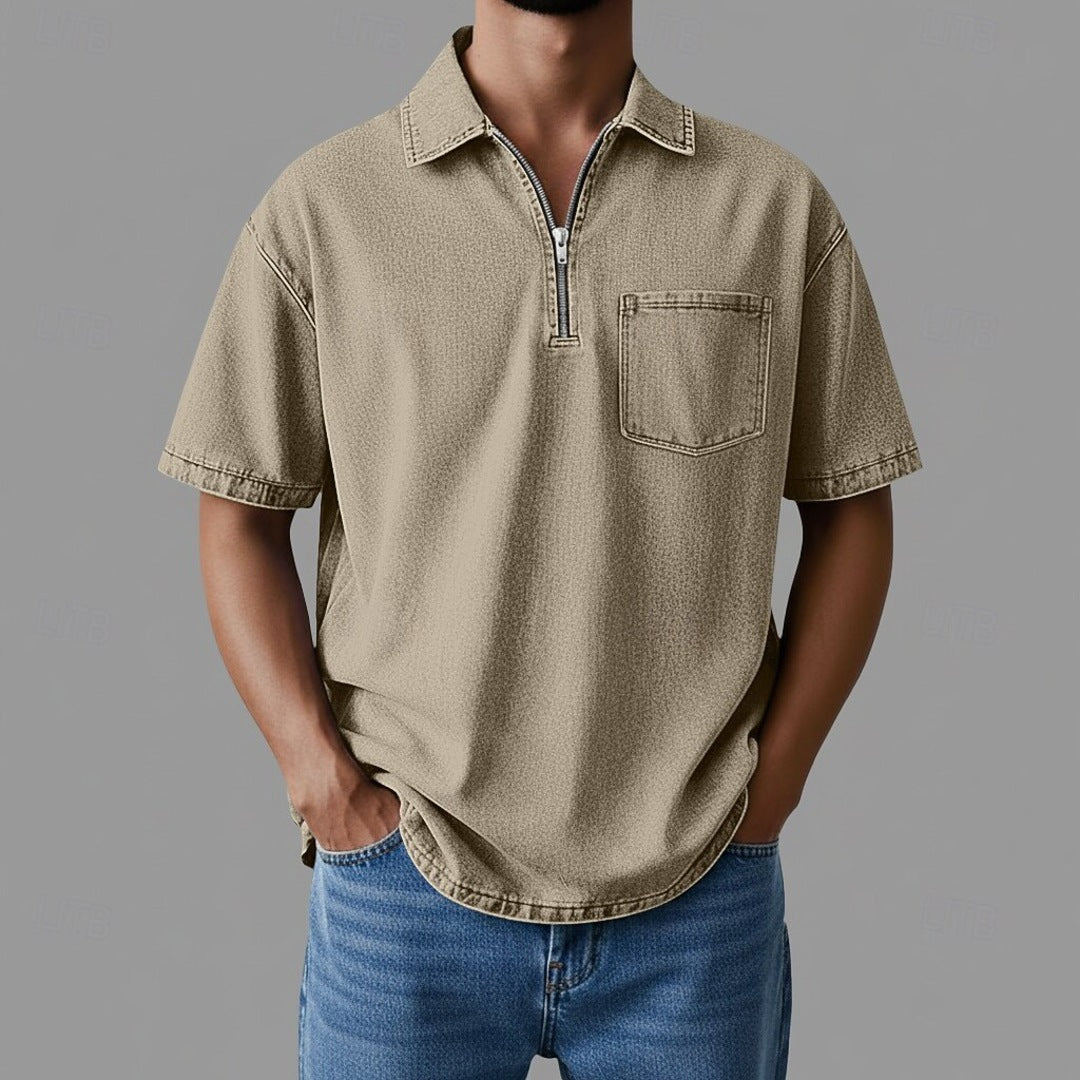 DenimCore Zip-Hemd