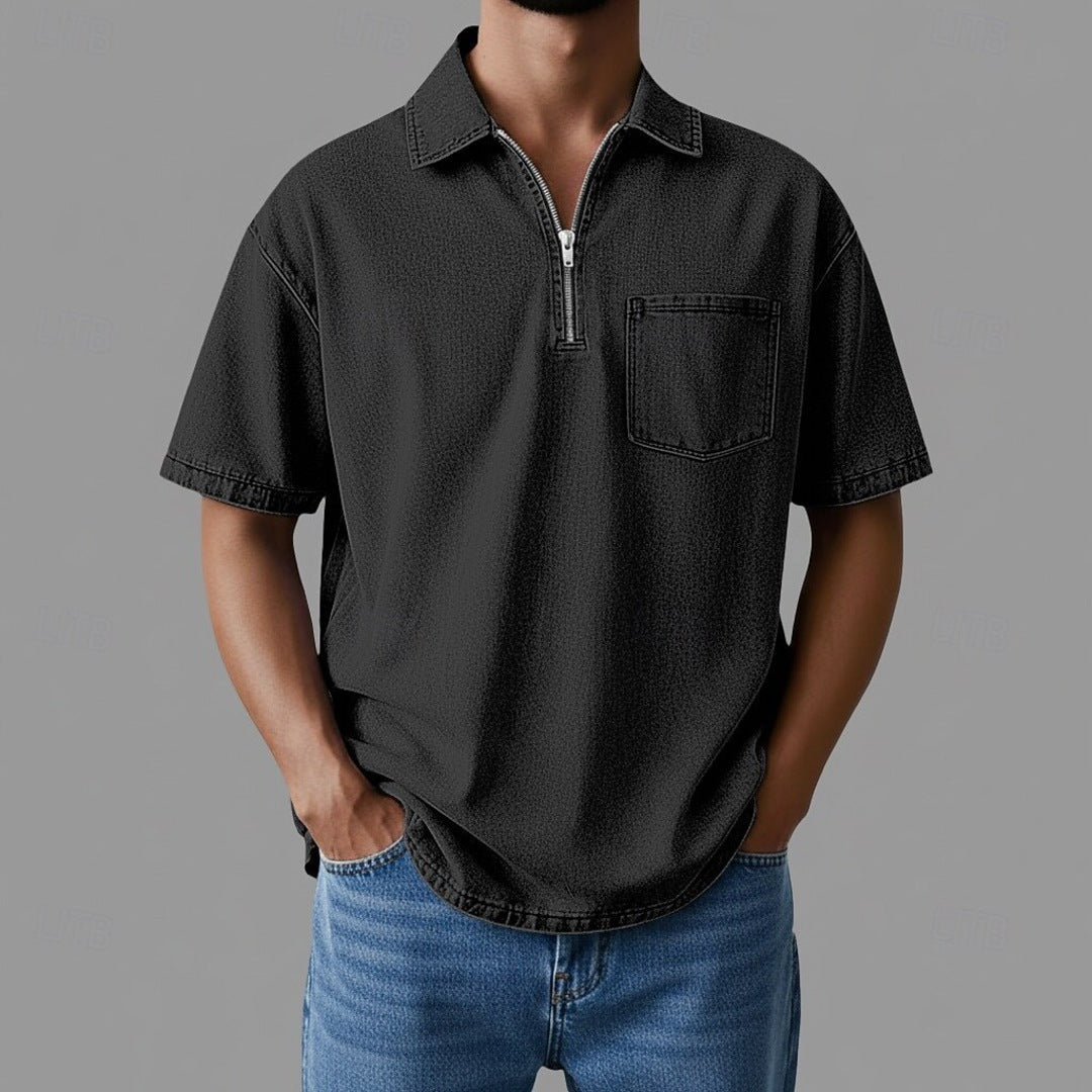 DenimCore Zip-Hemd