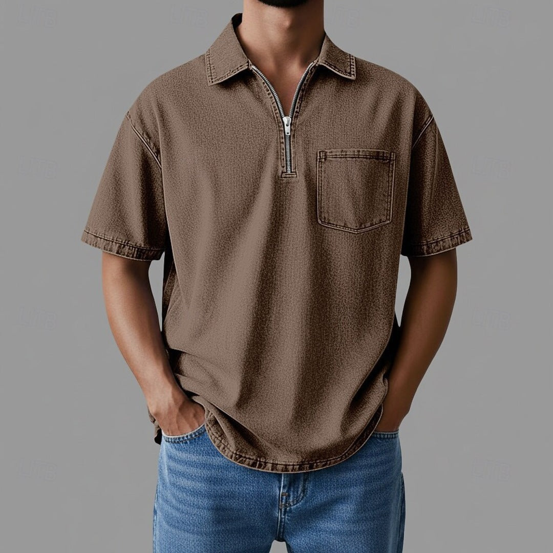 DenimCore Zip-Hemd