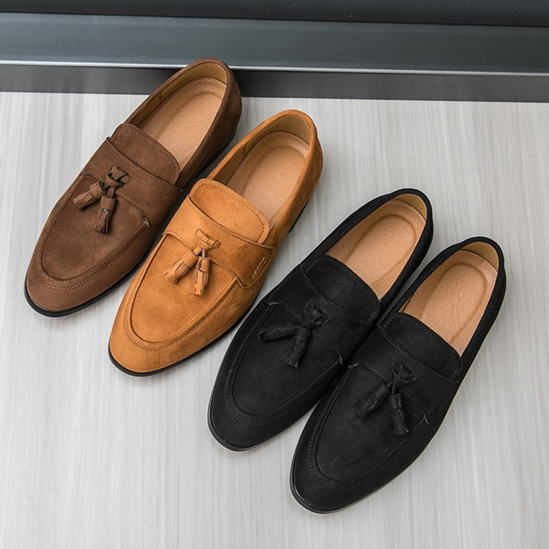 Klassiska loafers med tofsar