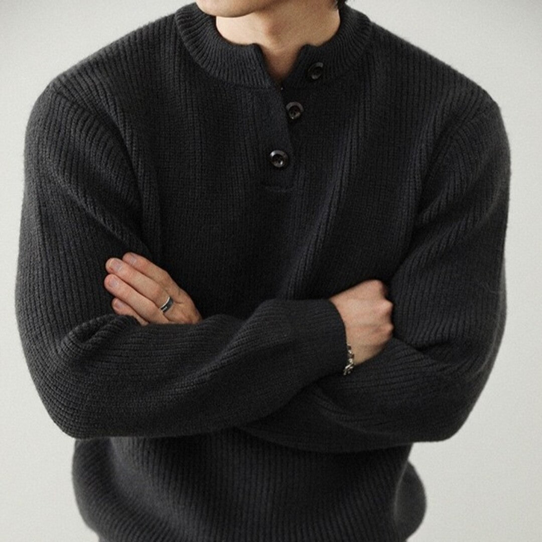 Pull Henley classique