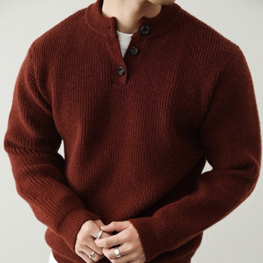 Pull Henley classique