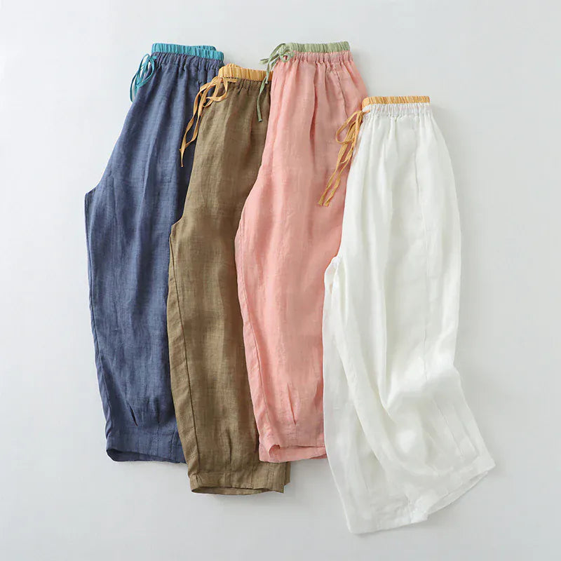 Pantalon décontracté en lin Marni