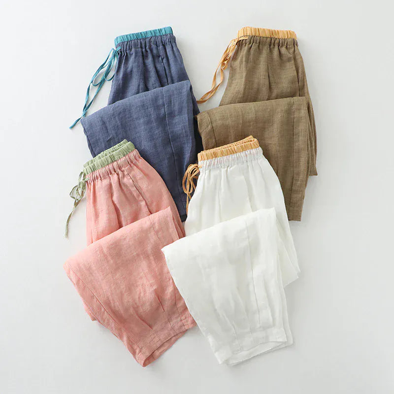 Pantalon décontracté en lin Marni
