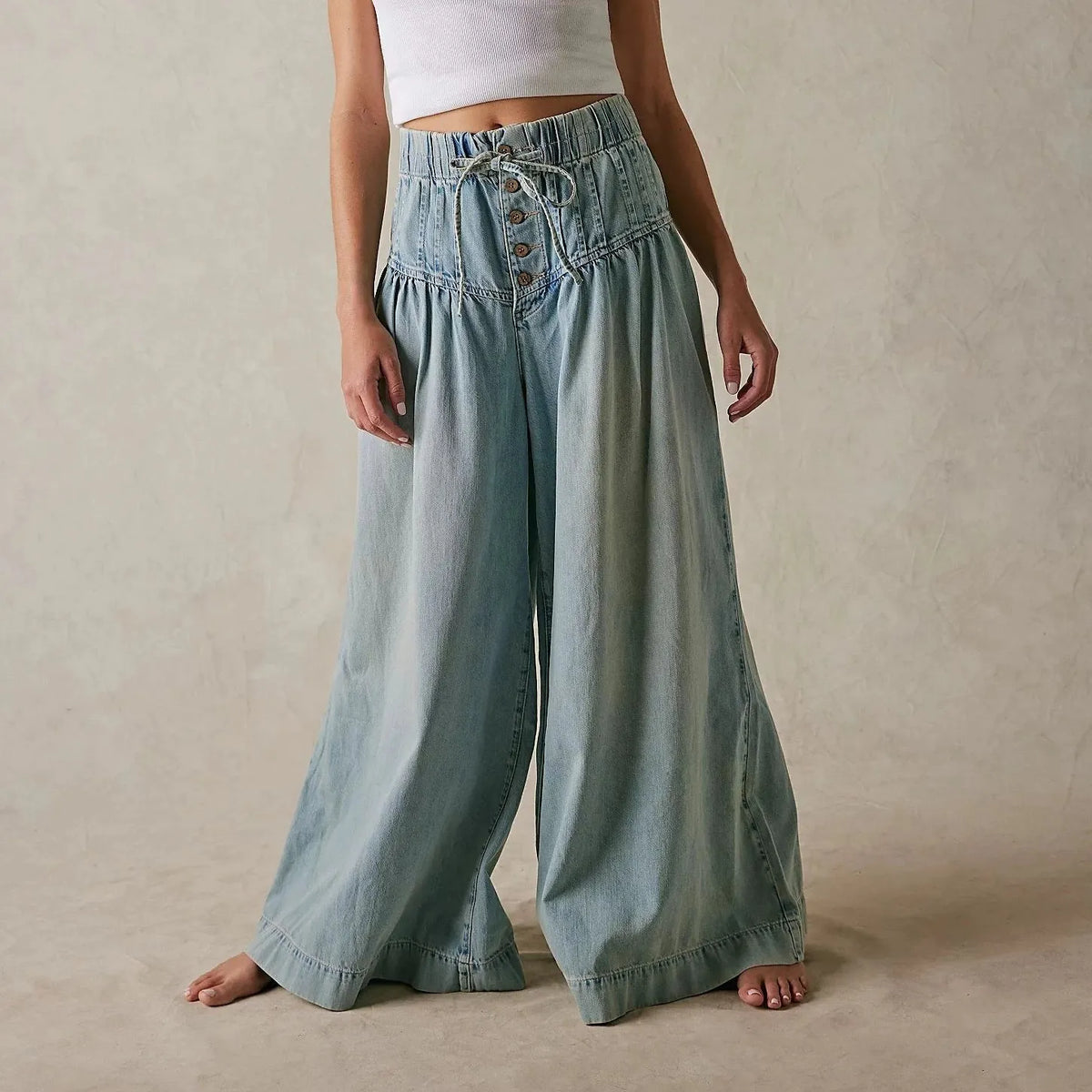 Nomada Wide Leg Cotton Jeans