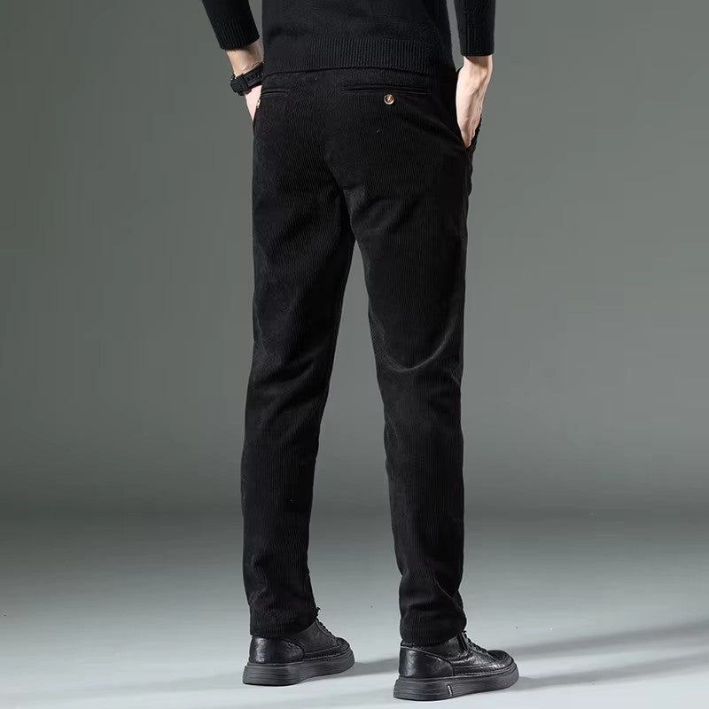 Calças de Veludo Cotelhado Slim Fit