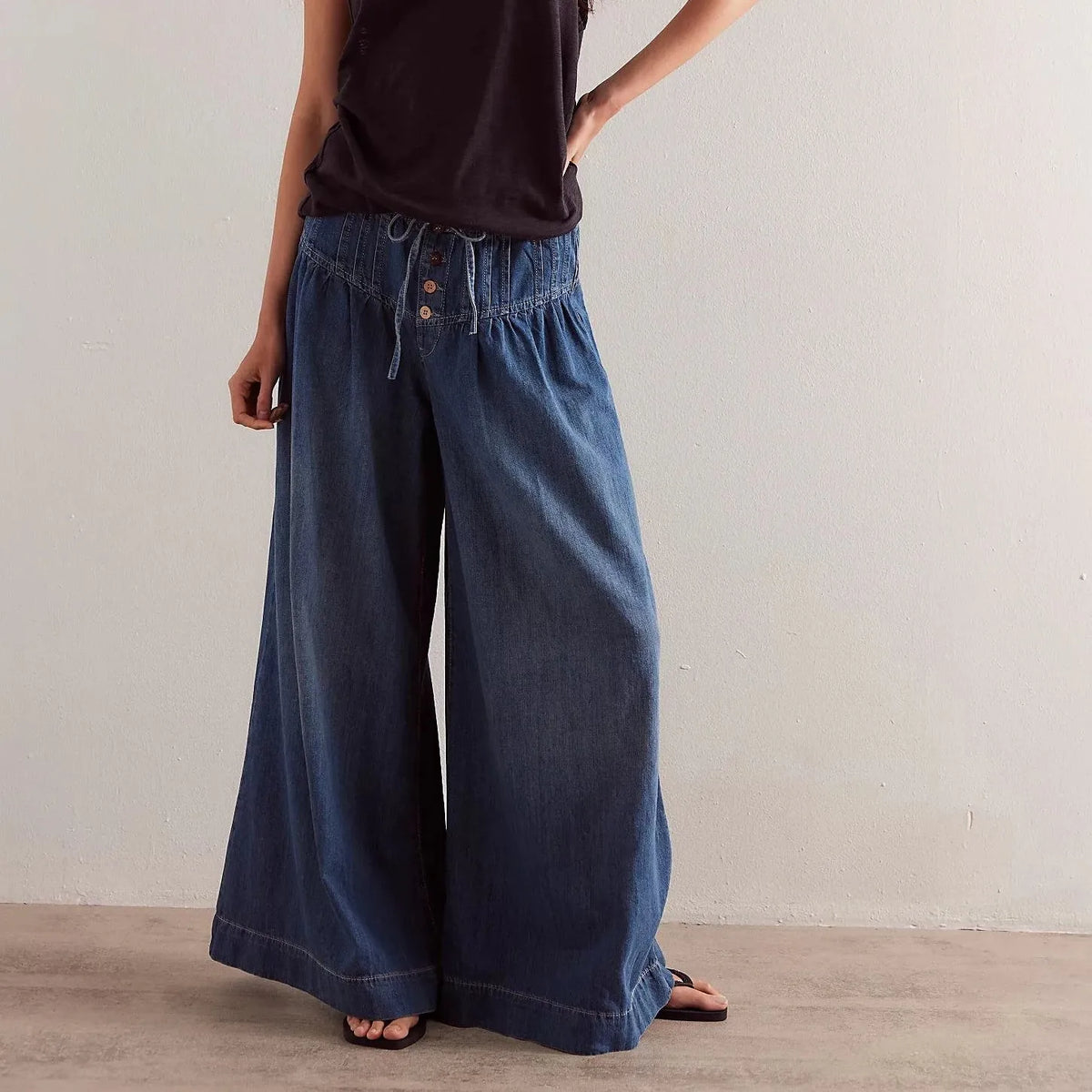 Nomada Wide Leg Cotton Jeans