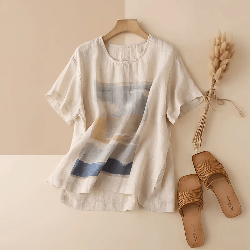 Blusa Suncrest in cotone e lino