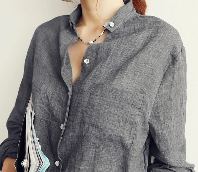 Blusa in lino Amara