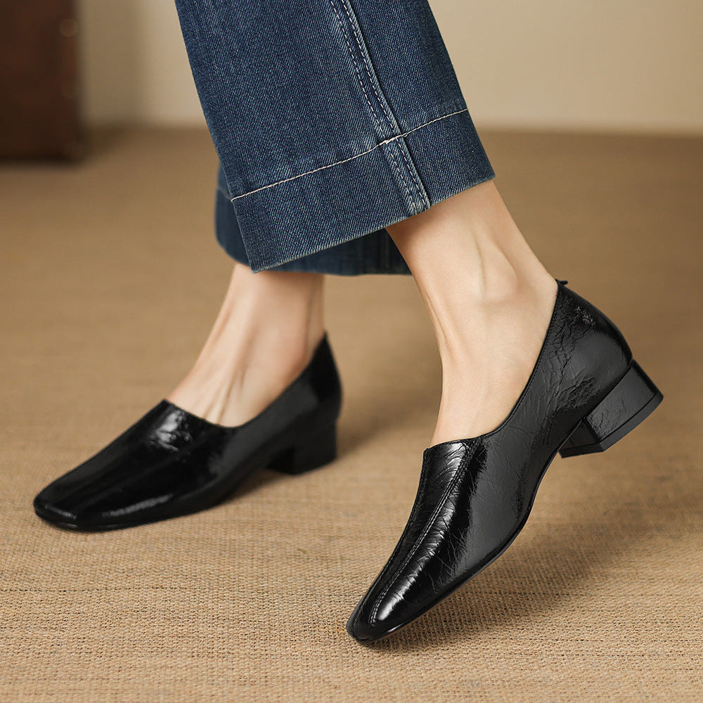 Mocasines Velina de cuero genuino