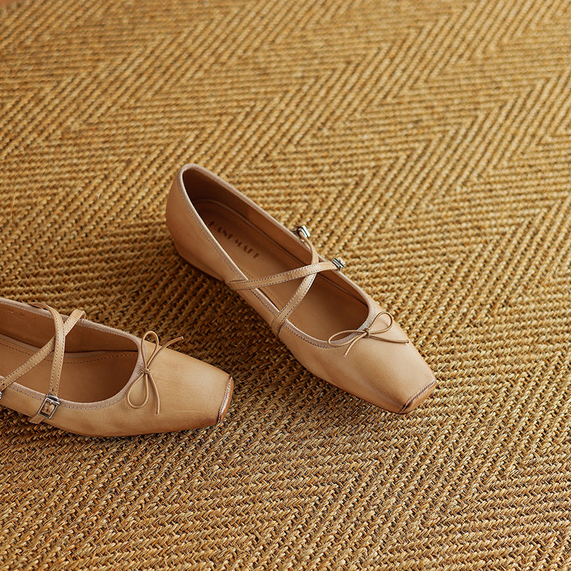 Daphne Genuine Leather Flats