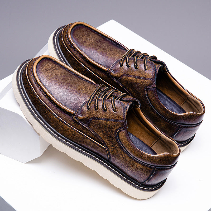 Chaussures à lacets Halston en cuir véritable