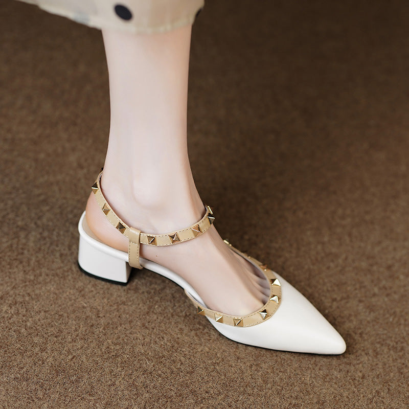 Tacones Stella de cuero genuino