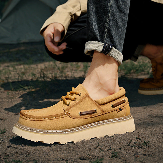 Chaussures à lacets en cuir véritable Harbor