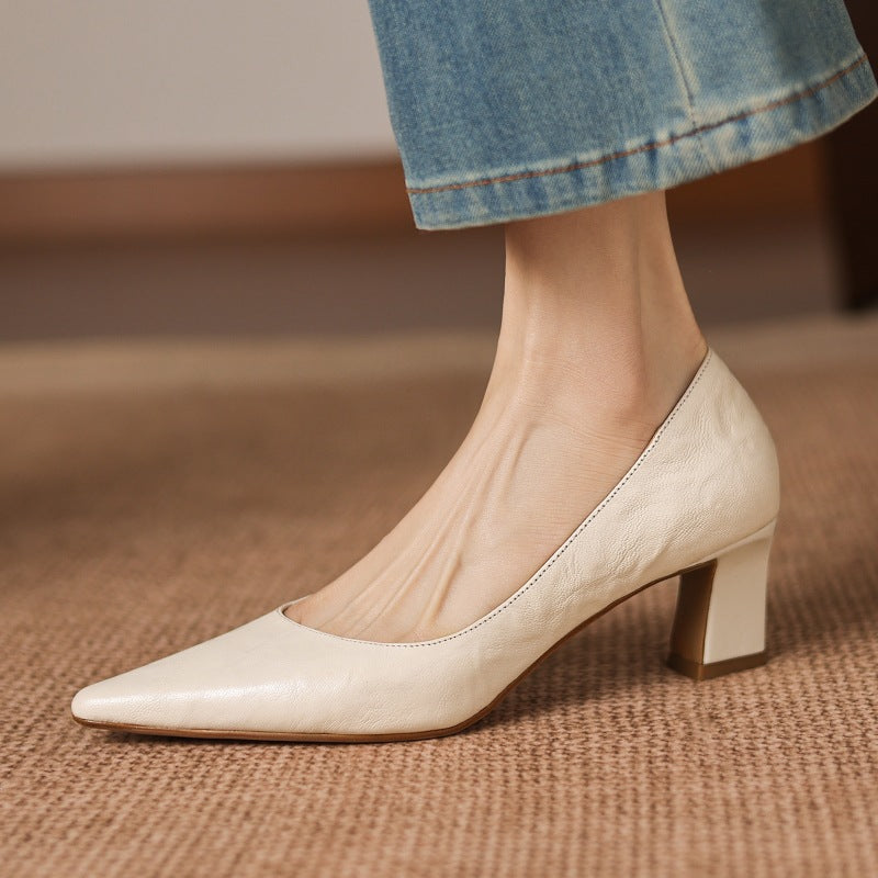 Talons Lorvane en cuir véritable