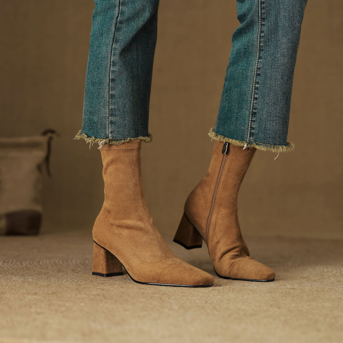 Botas Aelis de ante auténtico