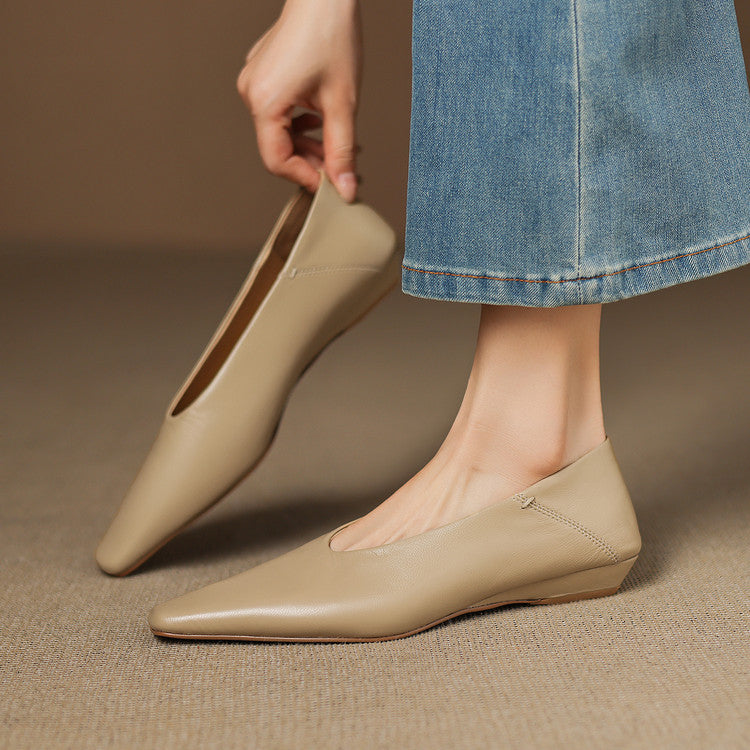 Zapatos planos Emor de cuero genuino