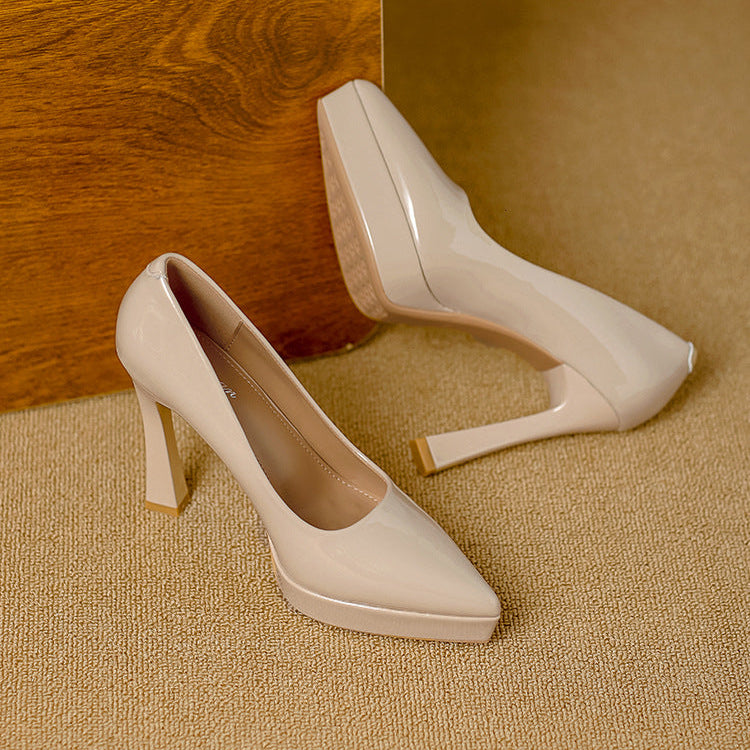 Tacones Vela de cuero genuino