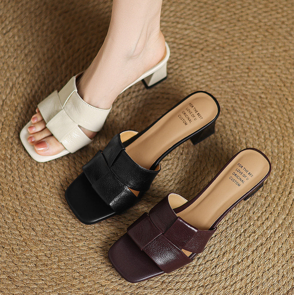 Mules Sereno de piel