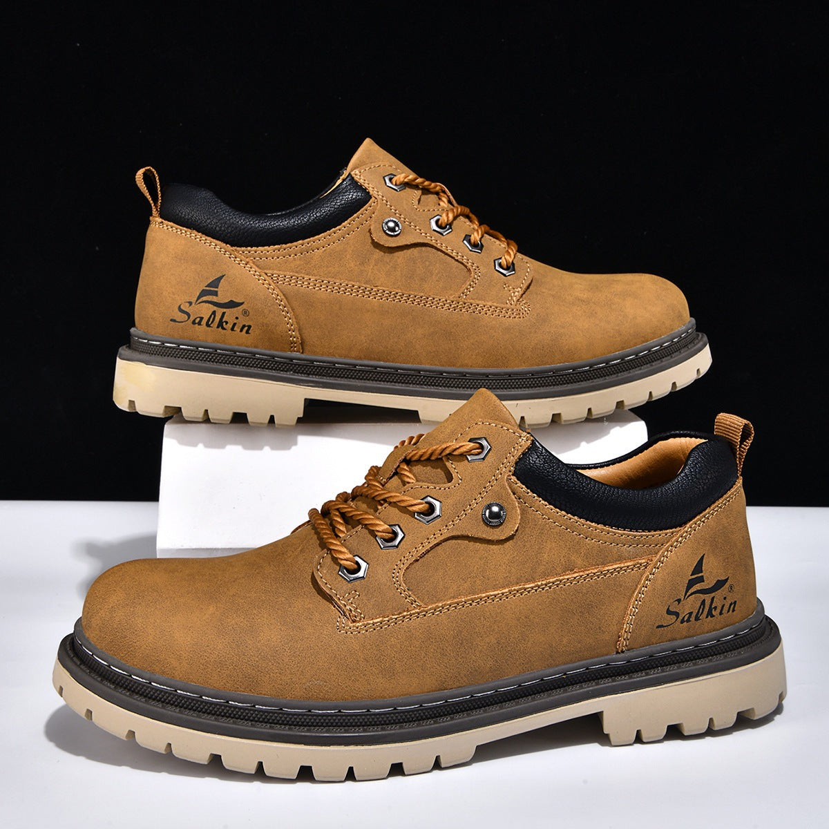 Chaussures à lacets Rexton en cuir premium
