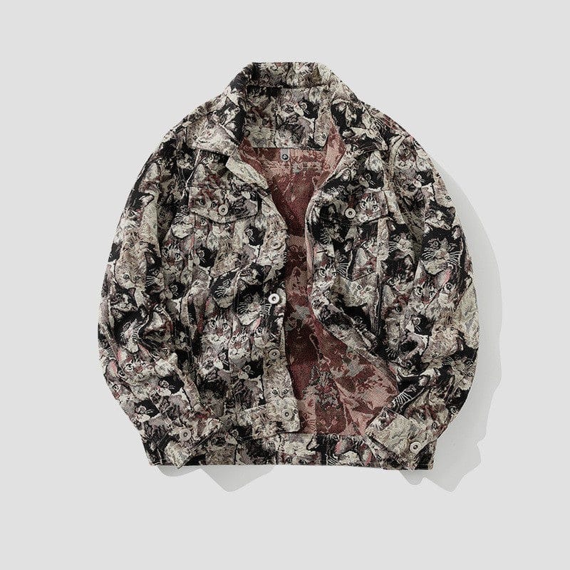 Mason-Jacke mit Gobelinmuster