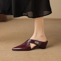 Eyla Genuine Leather Mules