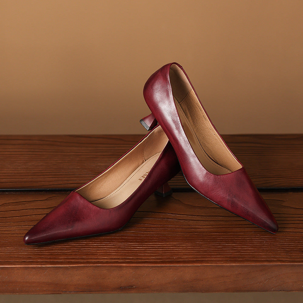 Tacchi Calina in vera pelle