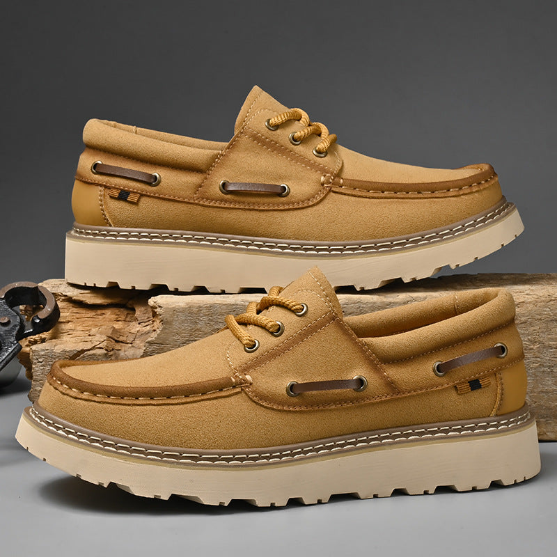 Chaussures à lacets en cuir véritable Harbor