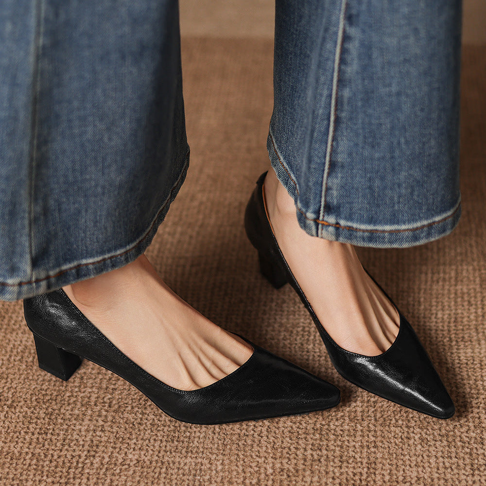 Talons Lorvane en cuir véritable
