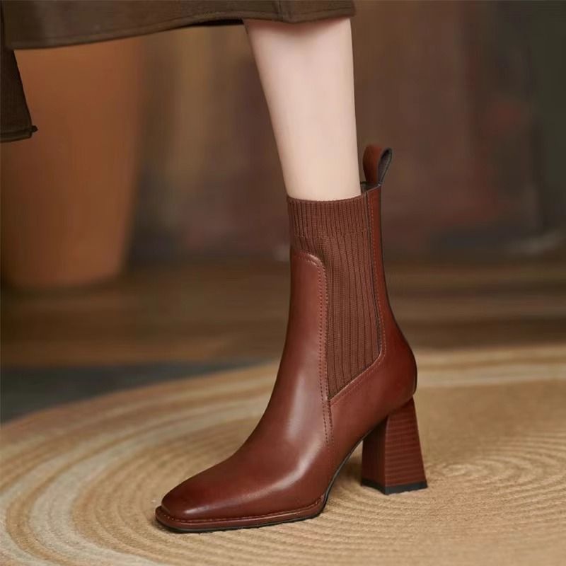 Bottes en cuir Elara