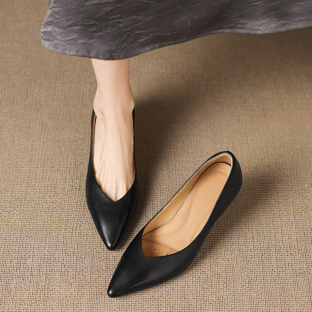 Escarpins Lenora en cuir véritable