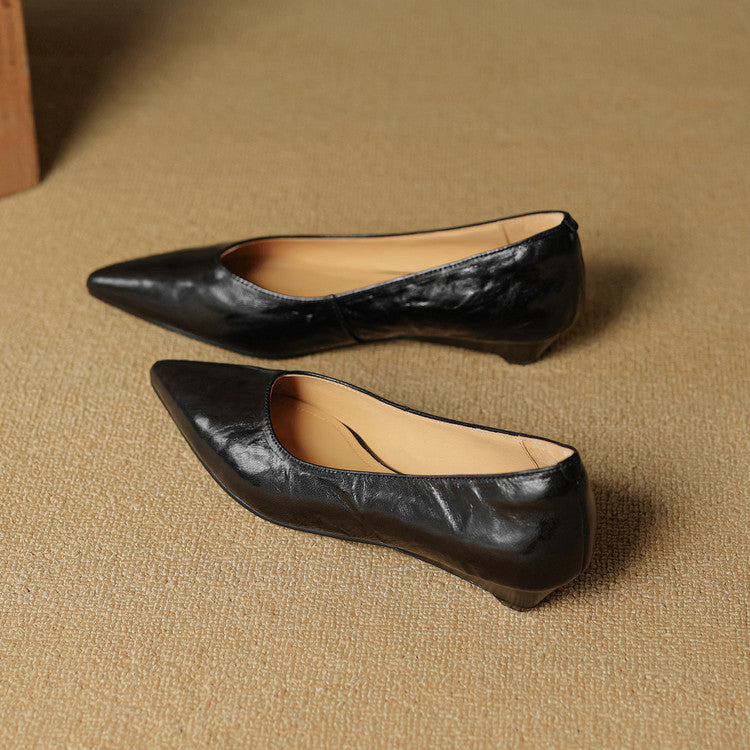 Scarpe basse Fauna in vera pelle