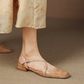 Saline Genuine Leather Flats