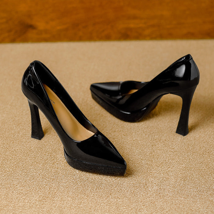 Tacones Vela de cuero genuino