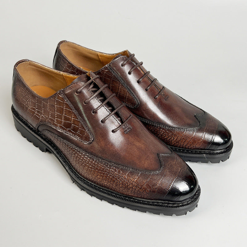 Scarpe Creston in pelle di vacchetta