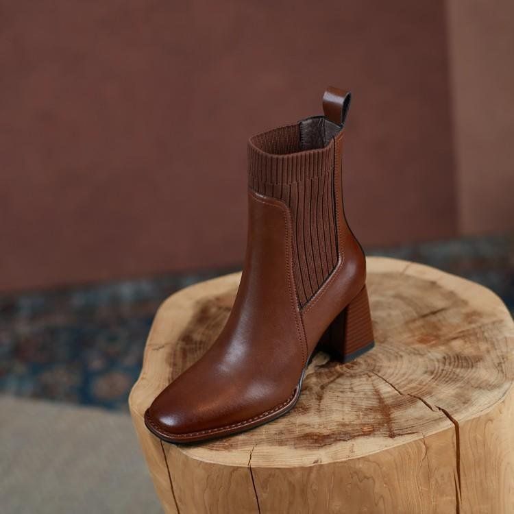 Bottes en cuir Elara