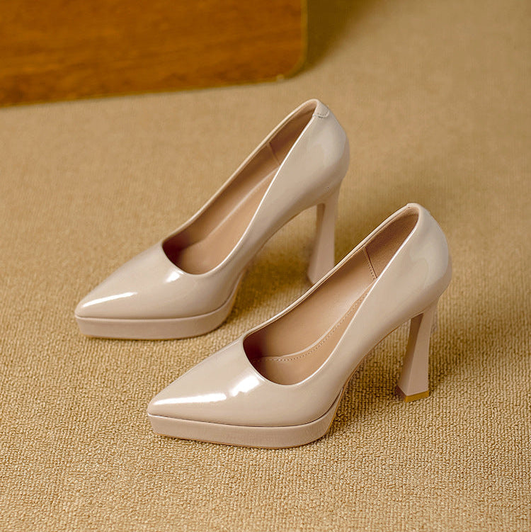 Tacones Vela de cuero genuino