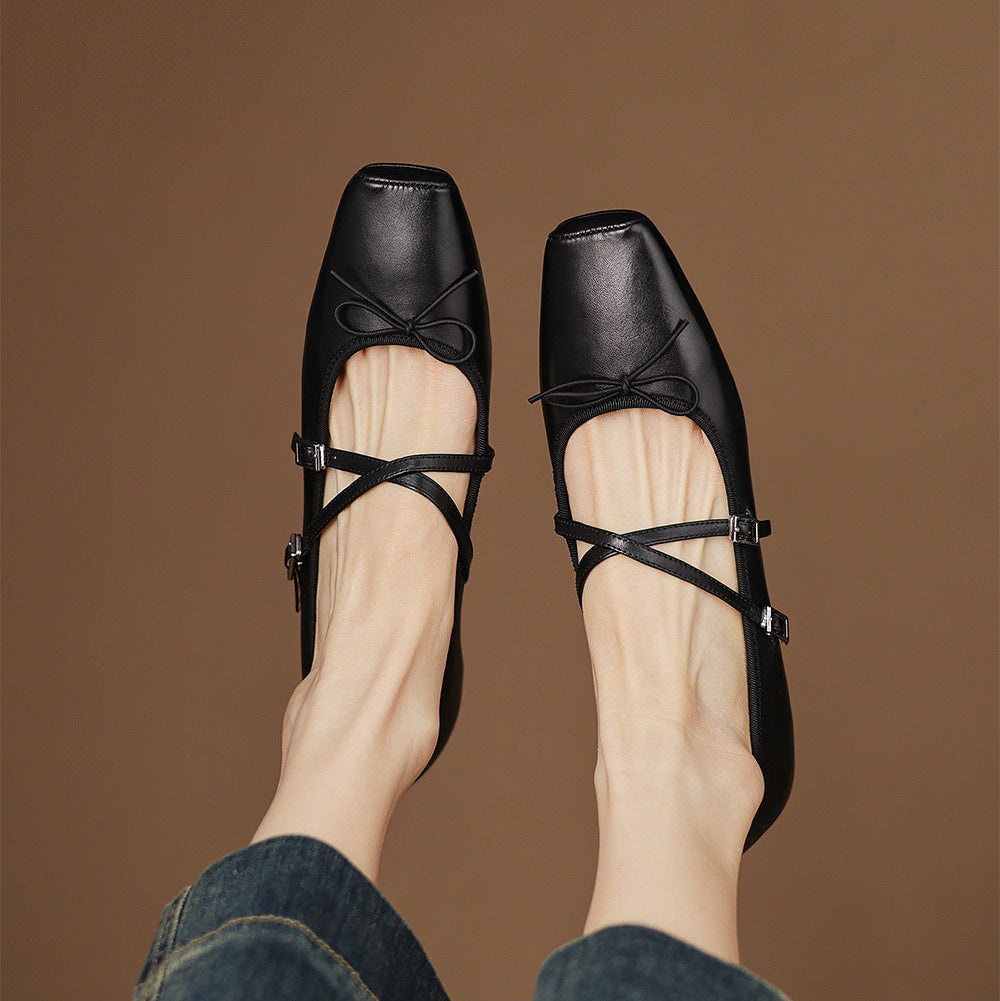 Daphne Genuine Leather Flats