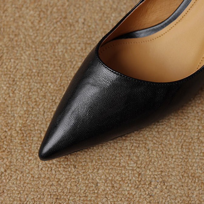 Tacones Elore de cuero genuino