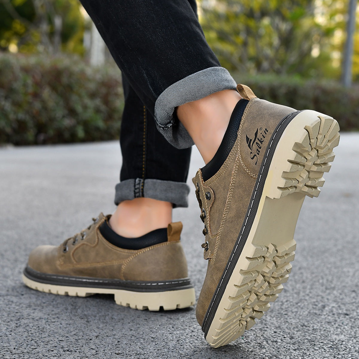 Chaussures à lacets Rexton en cuir premium